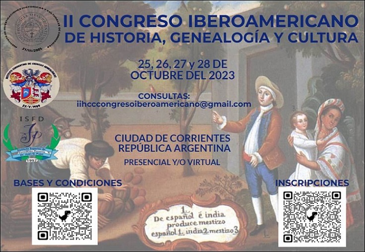 II Congreso Iberoamericano de Historia, Genealogía y Cultura